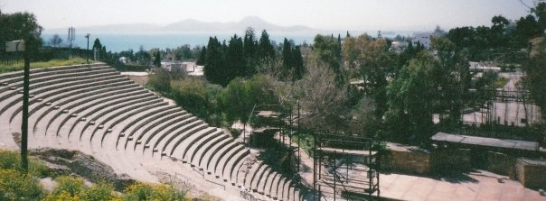 Mediterranean with Roman Theatre, Carthage